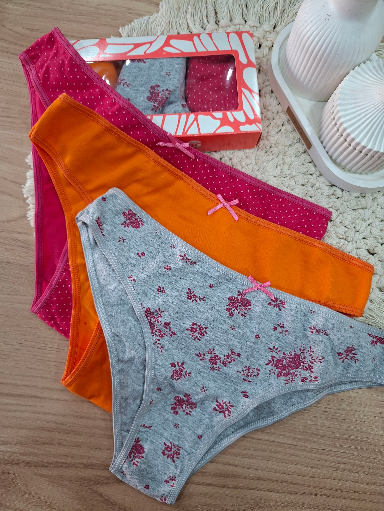 Pack X3 Vedetina alg. y lycra 'orange'