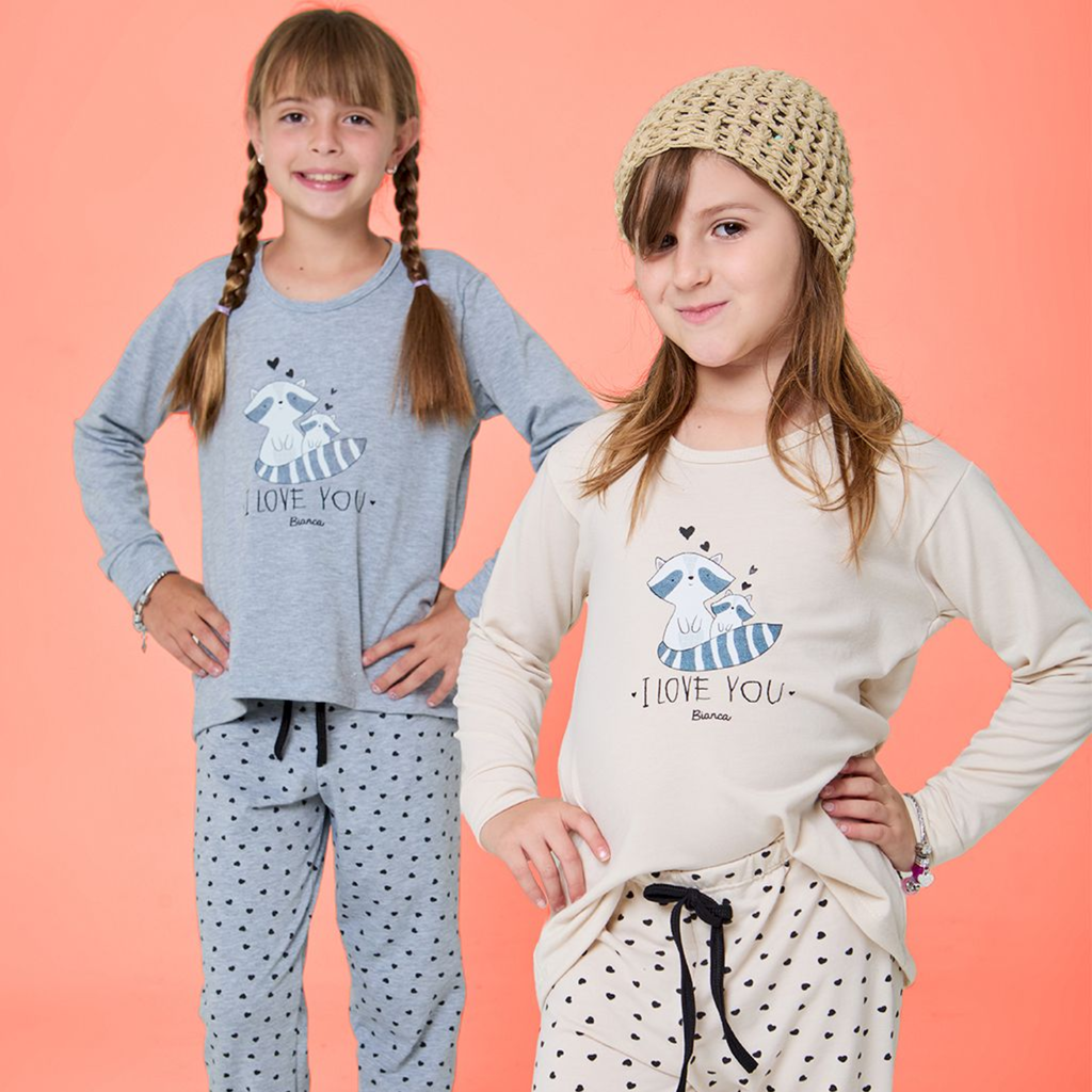 Pijama Nena Mapache